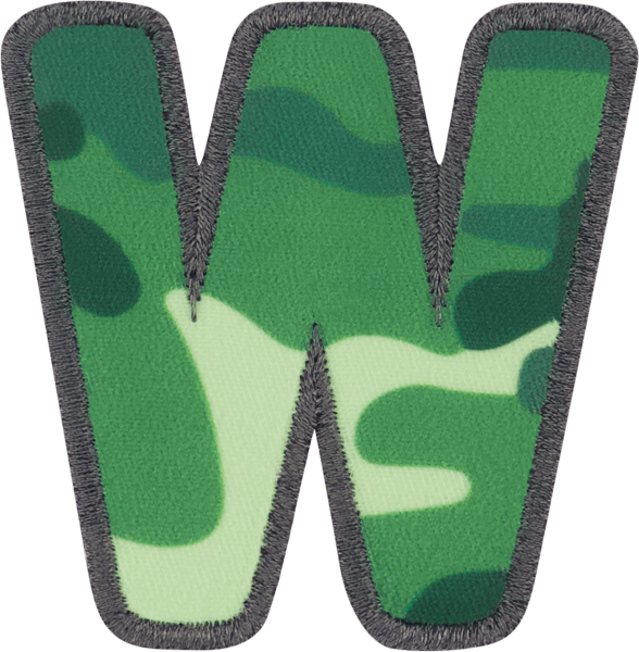 Camo Letter Patch