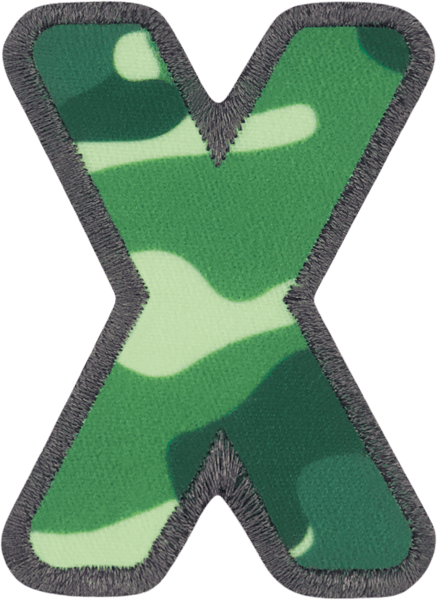 Camo Letter Patch