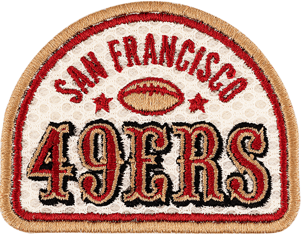 San Francisco 49ers Patch Iron On Embroidered Patch ~USA FREE Shipping!