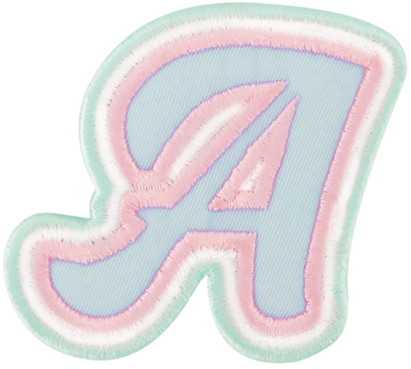 Nylon Pastel Letter Patch