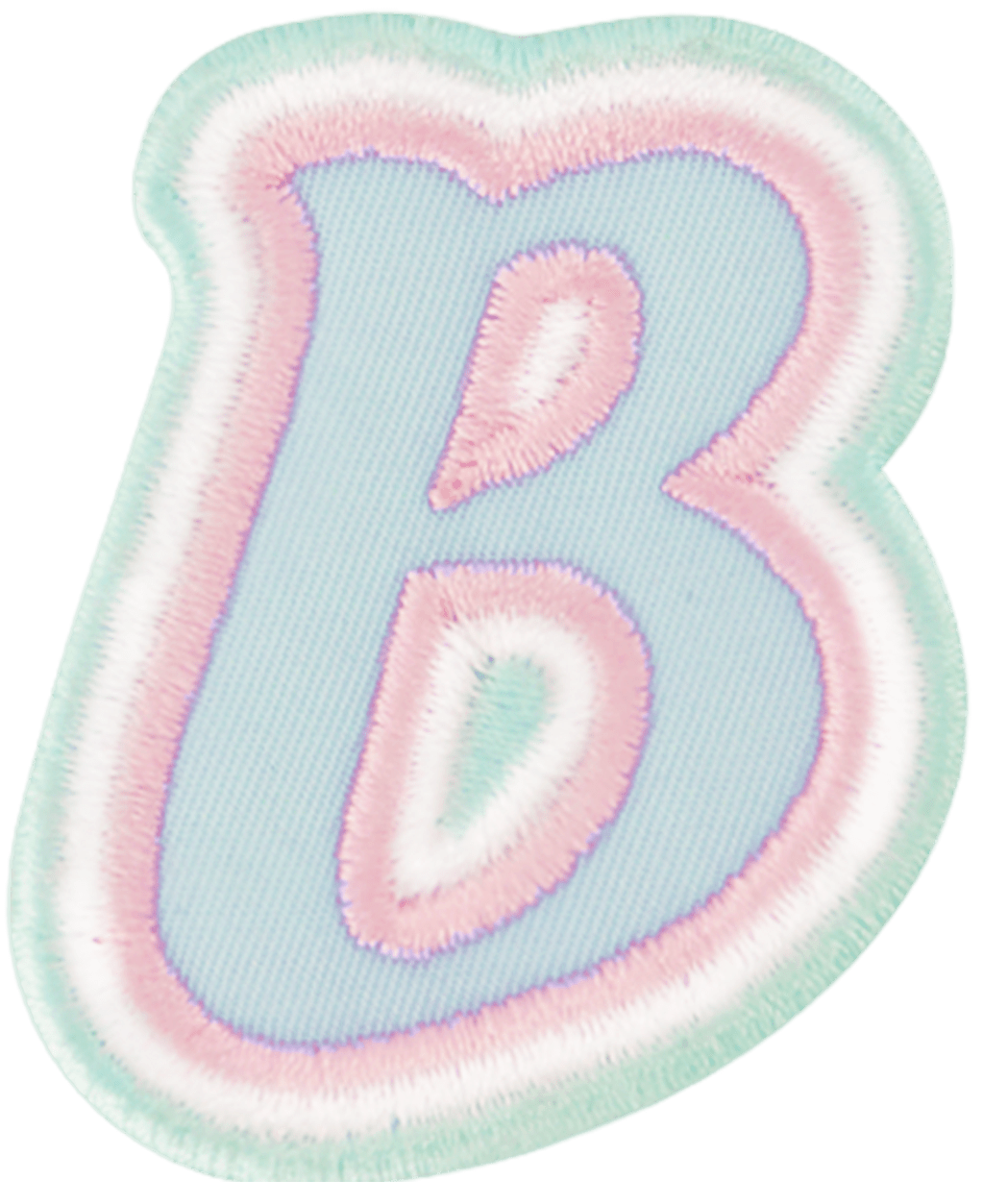 Nylon Pastel Letter Patch