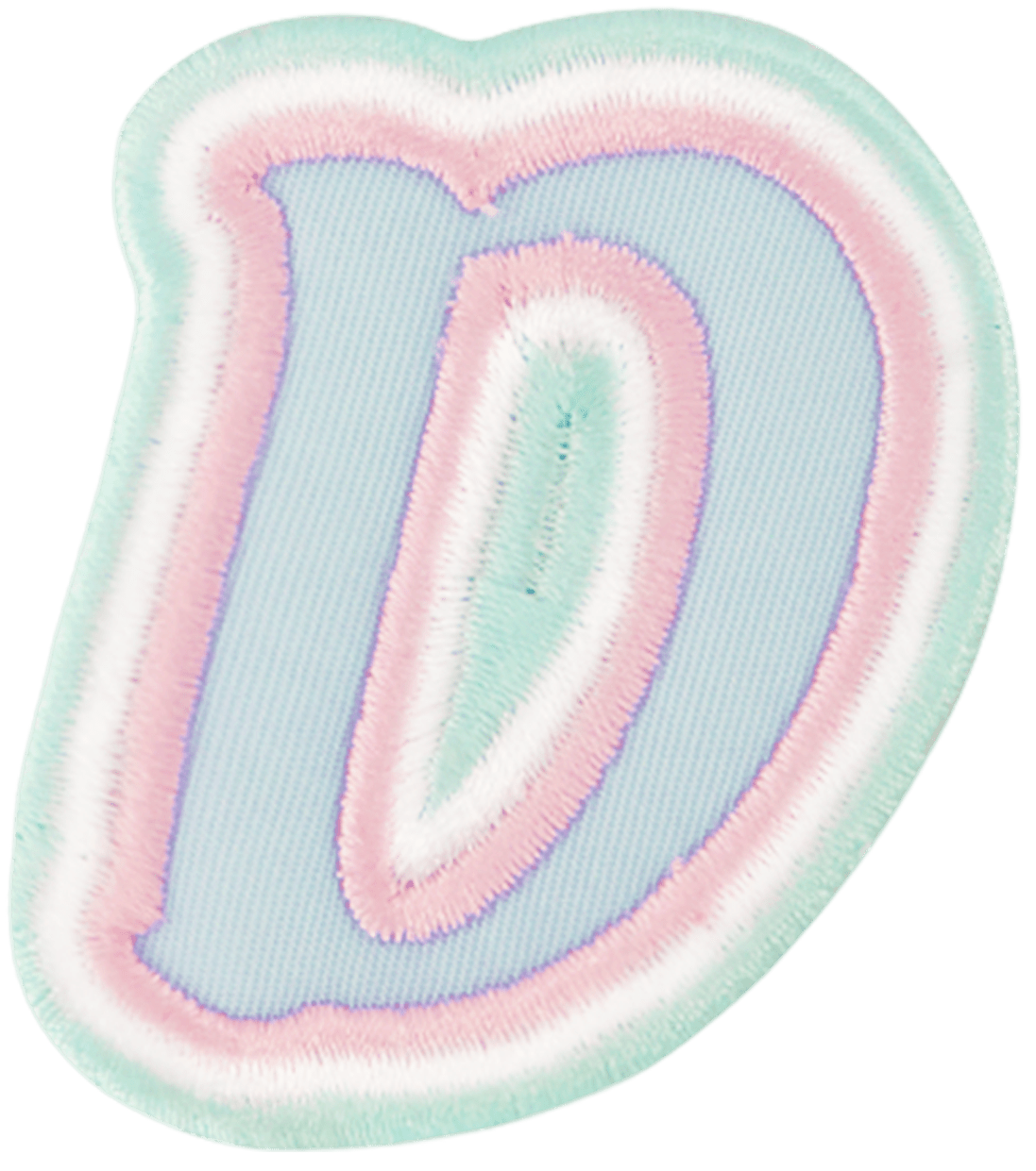 Nylon Pastel Letter Patch