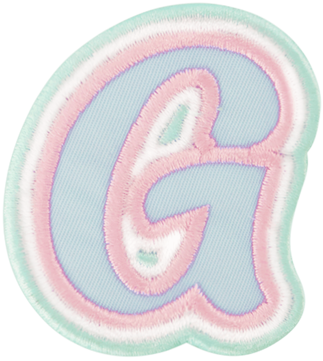 Nylon Pastel Letter Patch