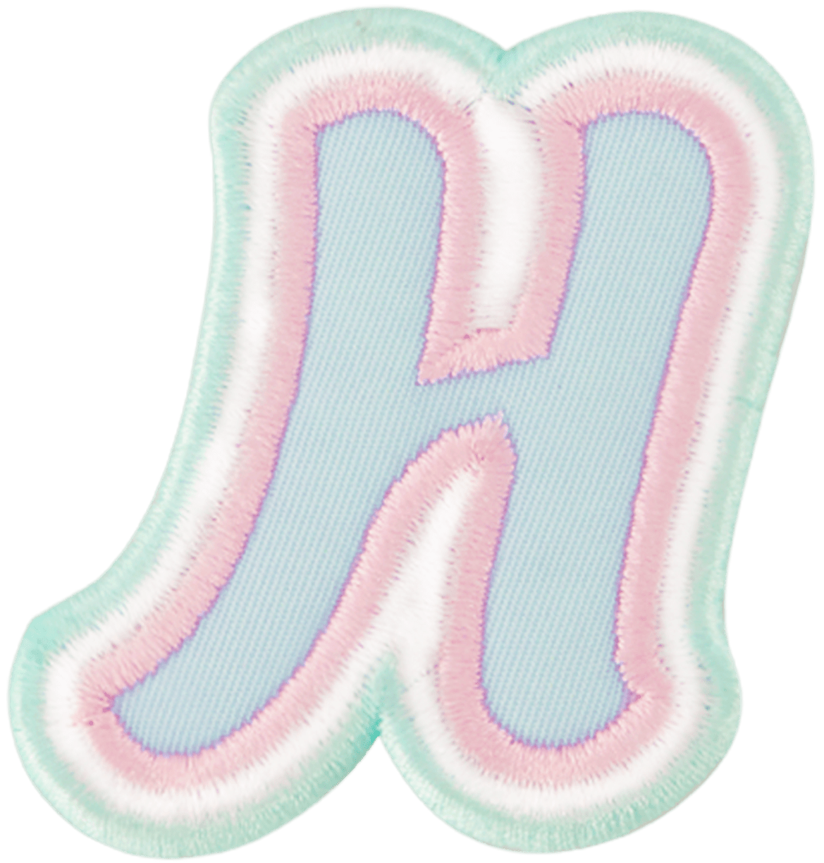 Nylon Pastel Letter Patch