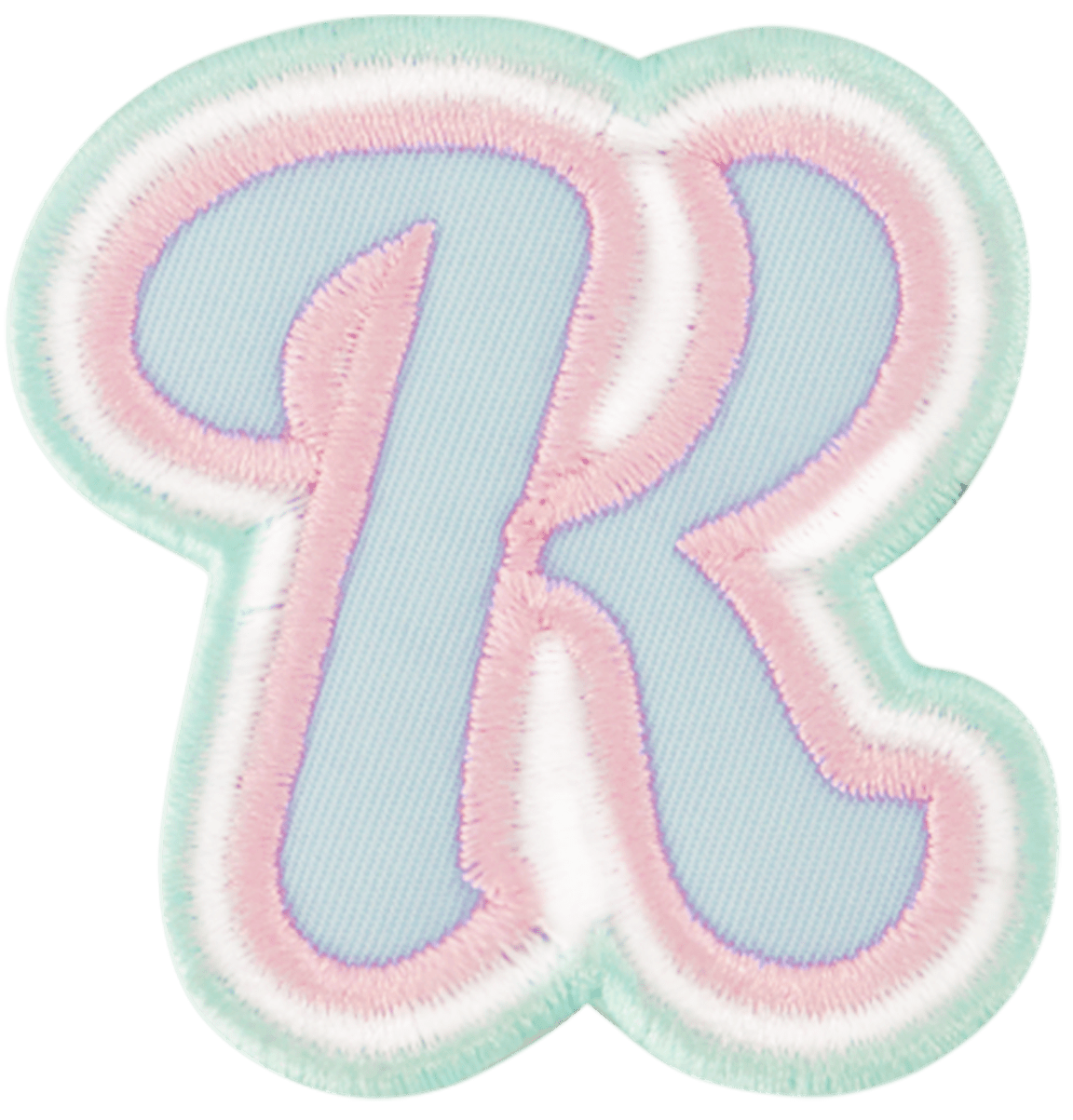 Nylon Pastel Letter Patch