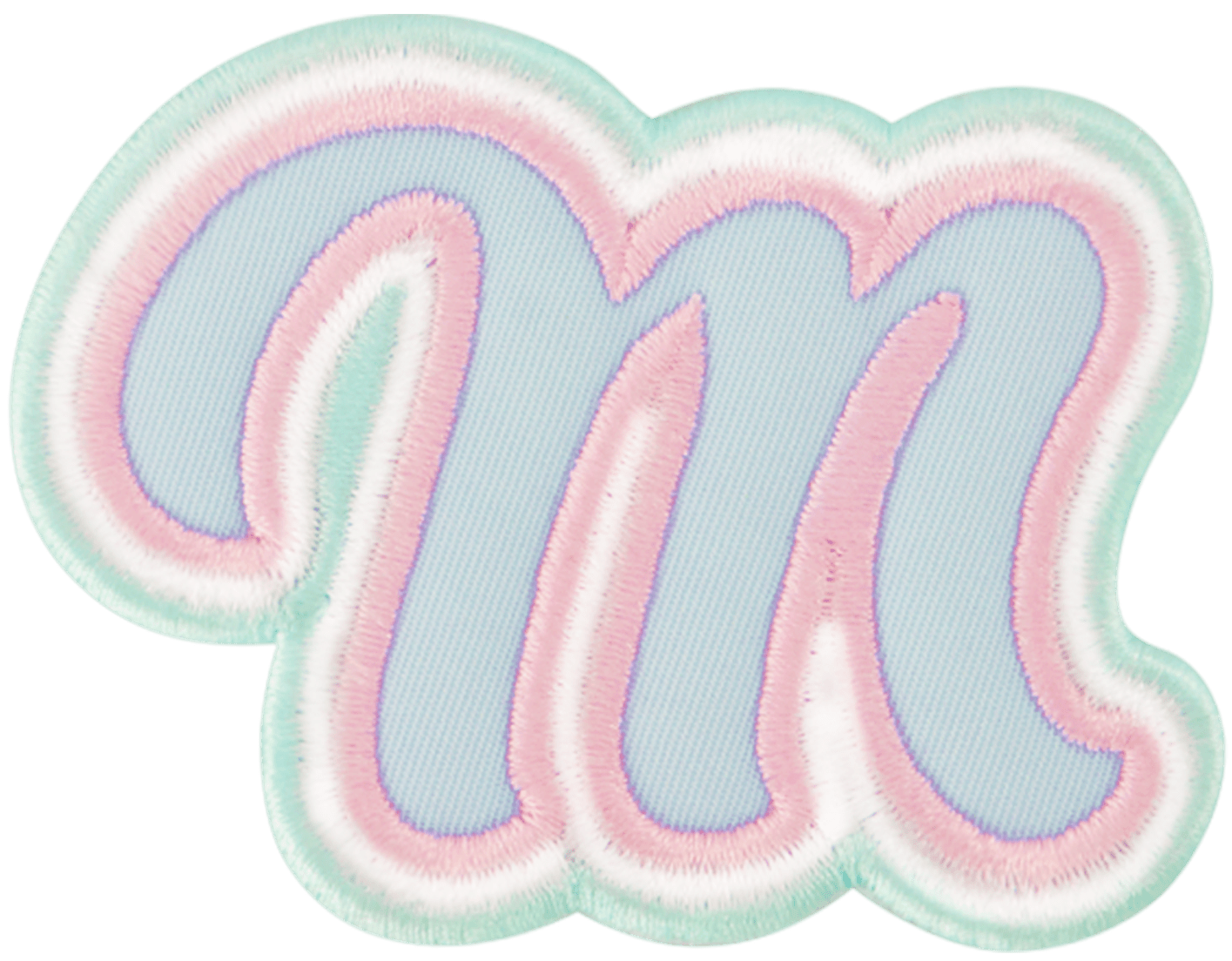 Nylon Pastel Letter Patch