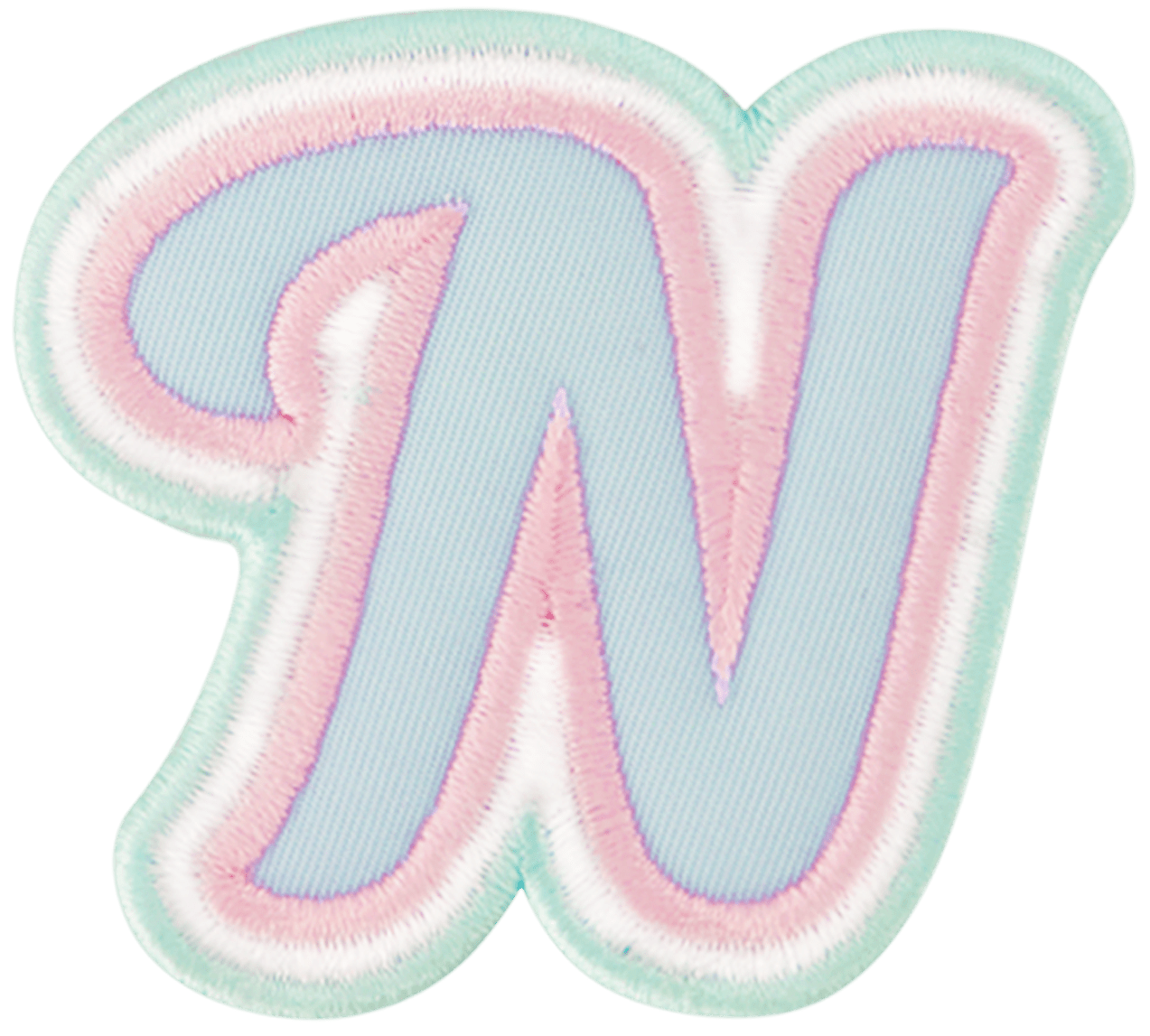 Nylon Pastel Letter Patch