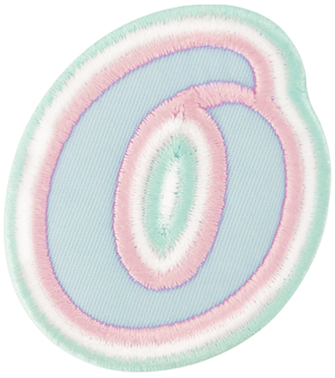 Nylon Pastel Letter Patch