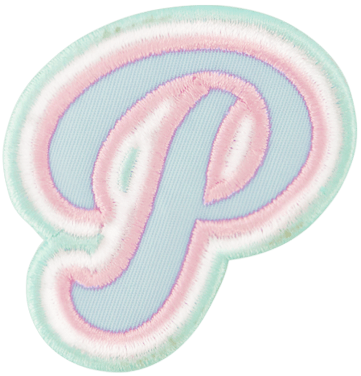 Nylon Pastel Letter Patch
