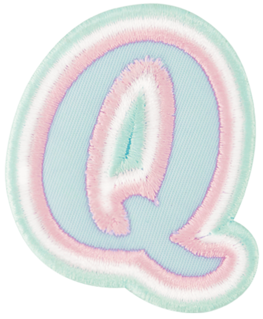 Nylon Pastel Letter Patch