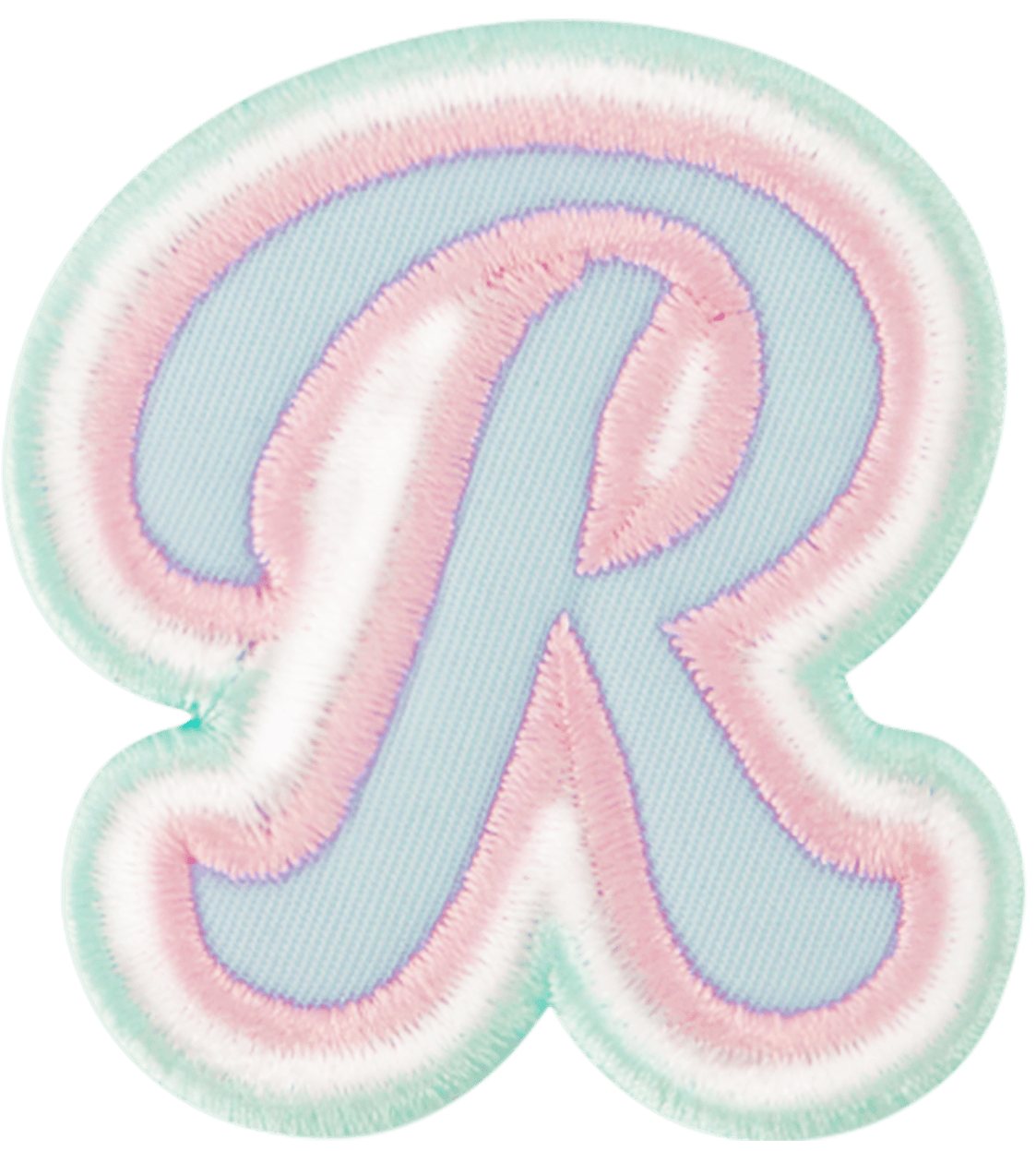 Nylon Pastel Letter Patch