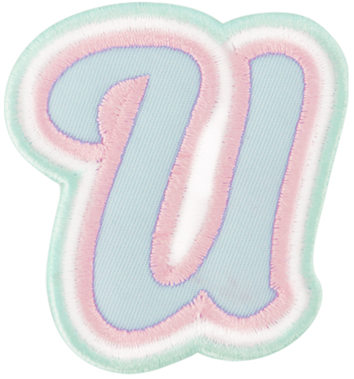 Nylon Pastel Letter Patch