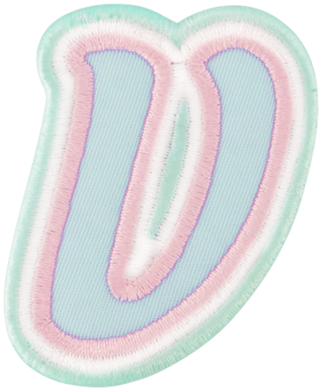 Nylon Pastel Letter Patch
