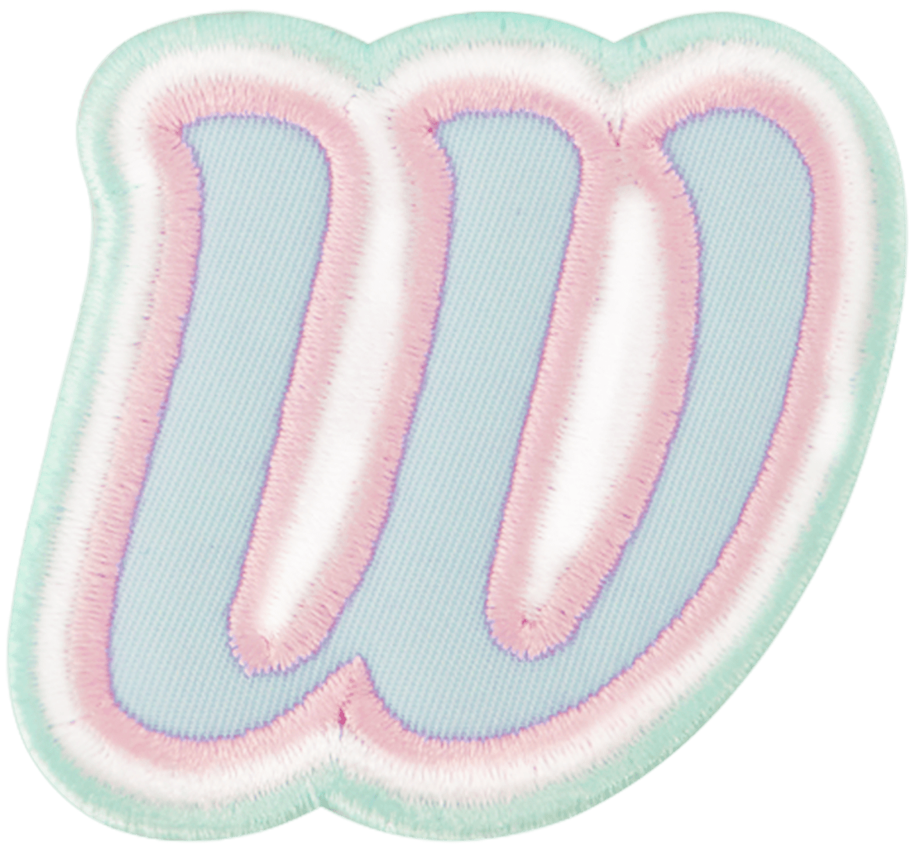 Nylon Pastel Letter Patch