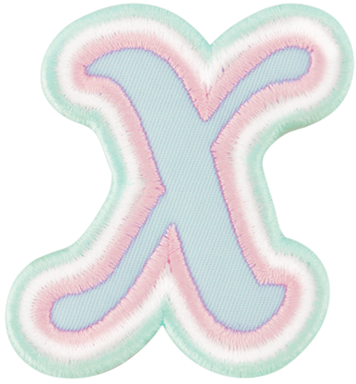 Nylon Pastel Letter Patch