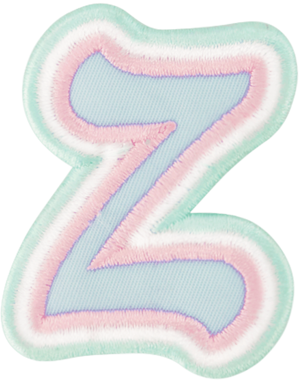 Nylon Pastel Letter Patch