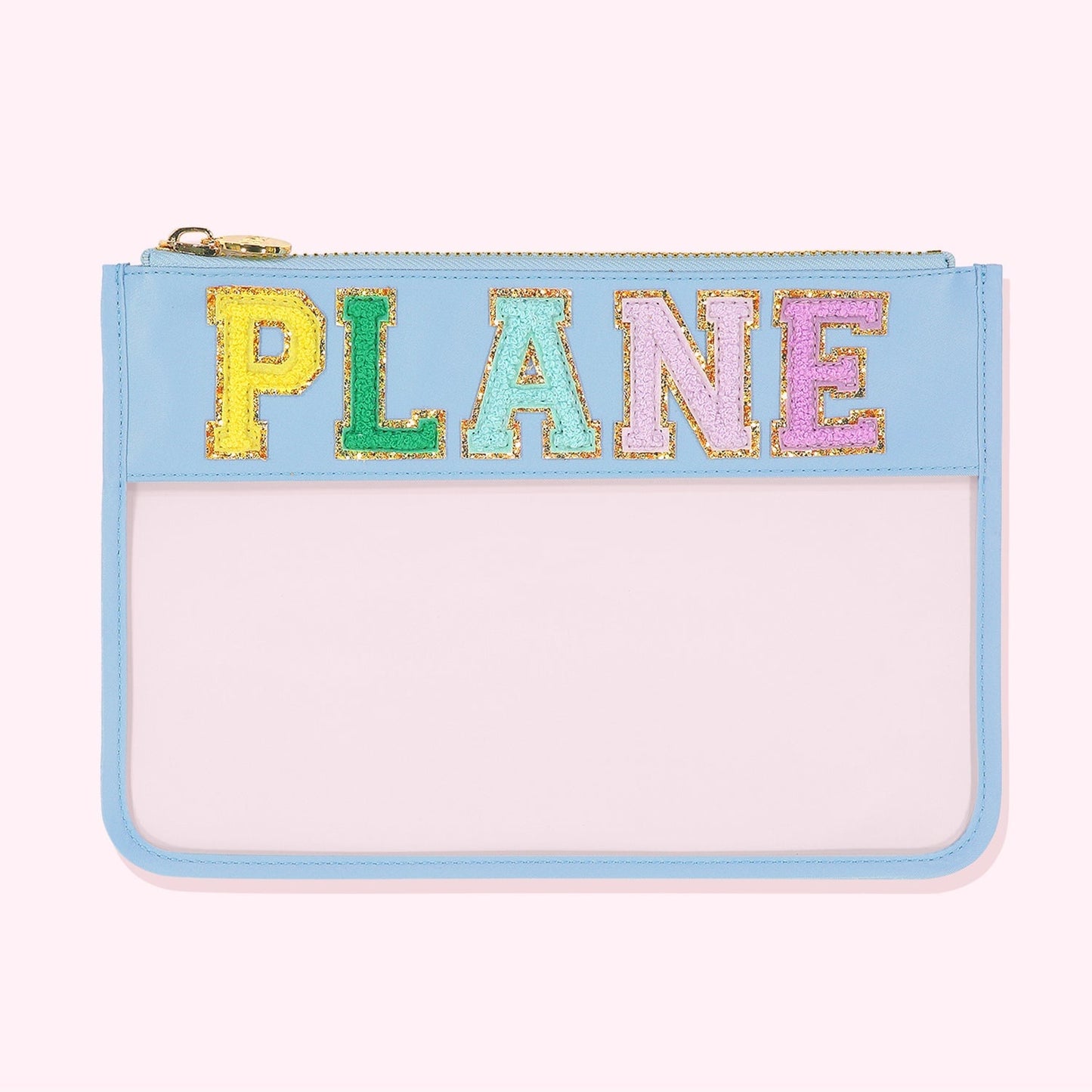 "Plane" Clear Flat Pouch