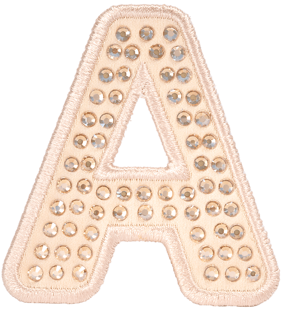 Sand Sparkle Letter Patch