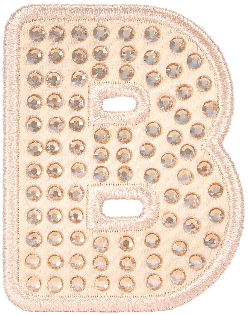 Sand Sparkle Letter Patch