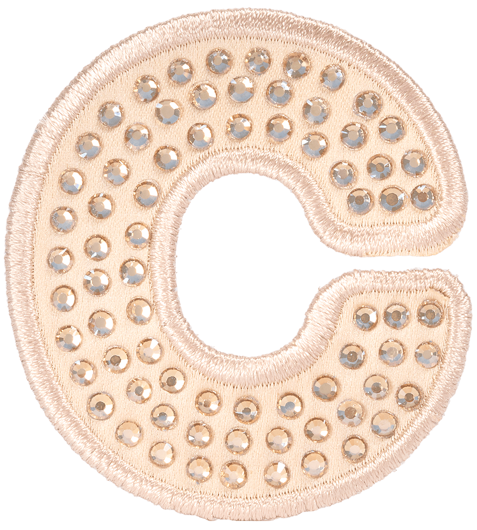 Sand Sparkle Letter Patch