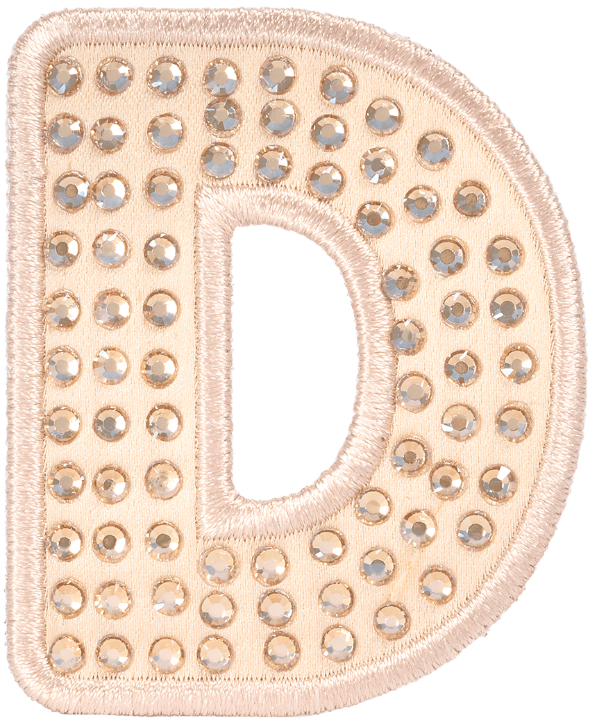 Sand Sparkle Letter Patch