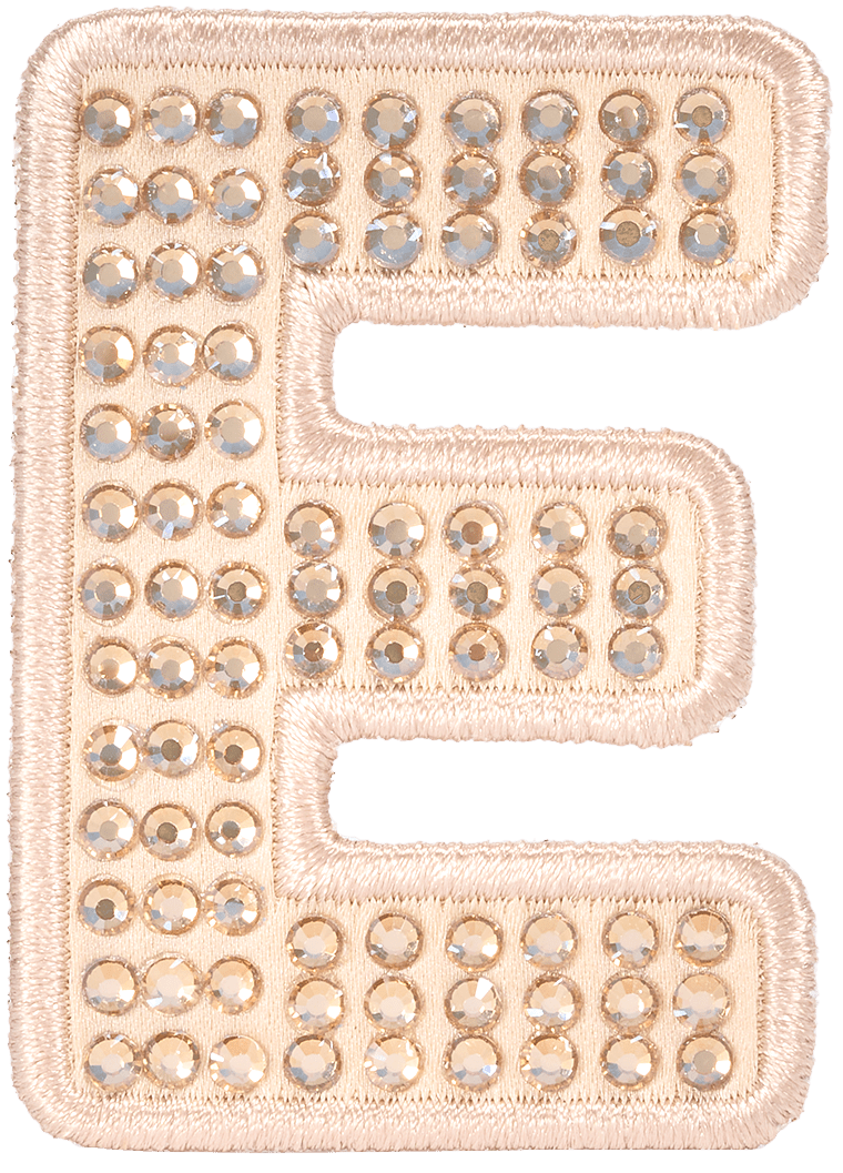Sand Sparkle Letter Patch
