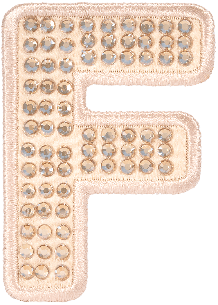 Sand Sparkle Letter Patch
