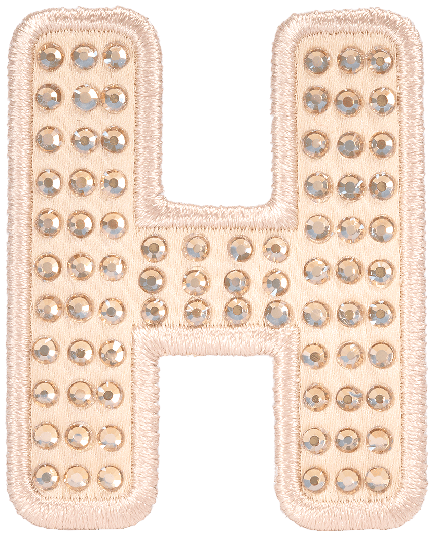 Sand Sparkle Letter Patch