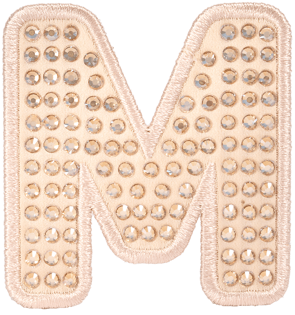 Sand Sparkle Letter Patch