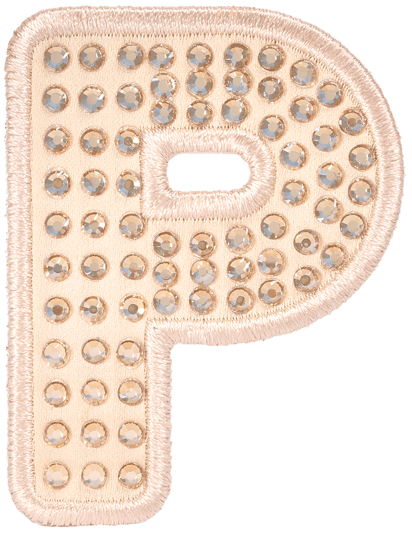 Sand Sparkle Letter Patch