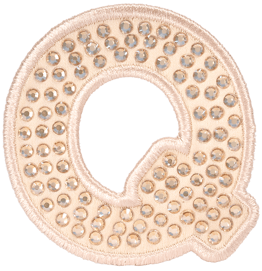 Sand Sparkle Letter Patch