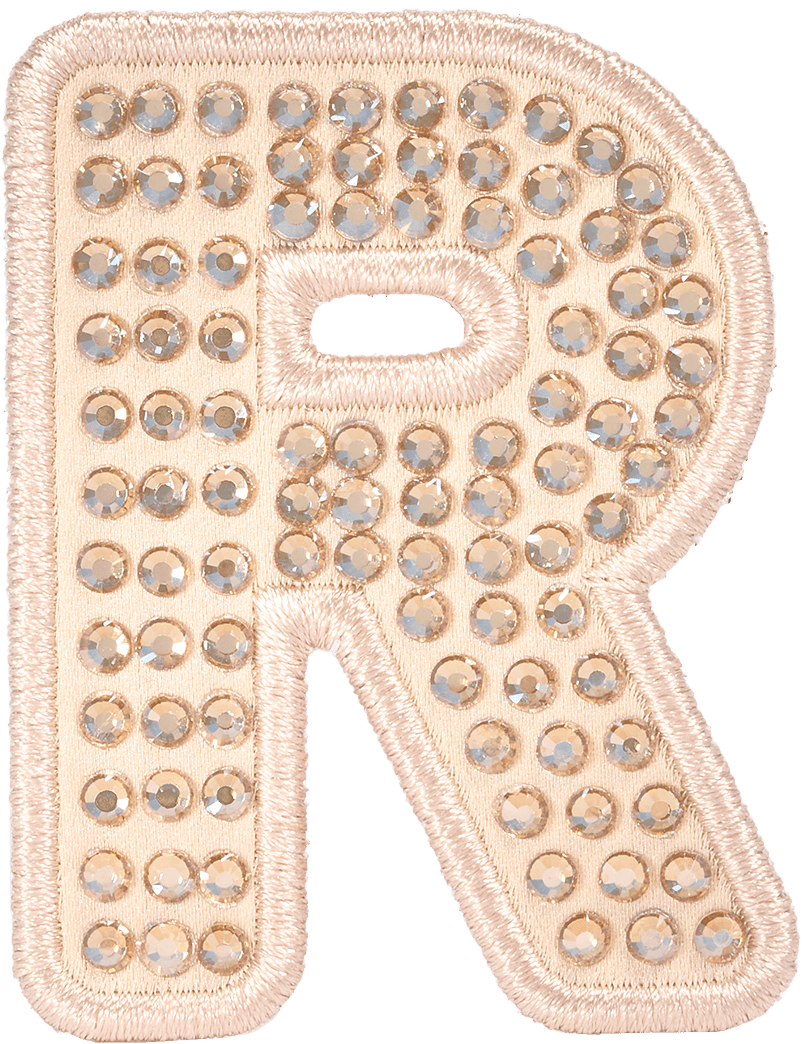 Sand Sparkle Letter Patch