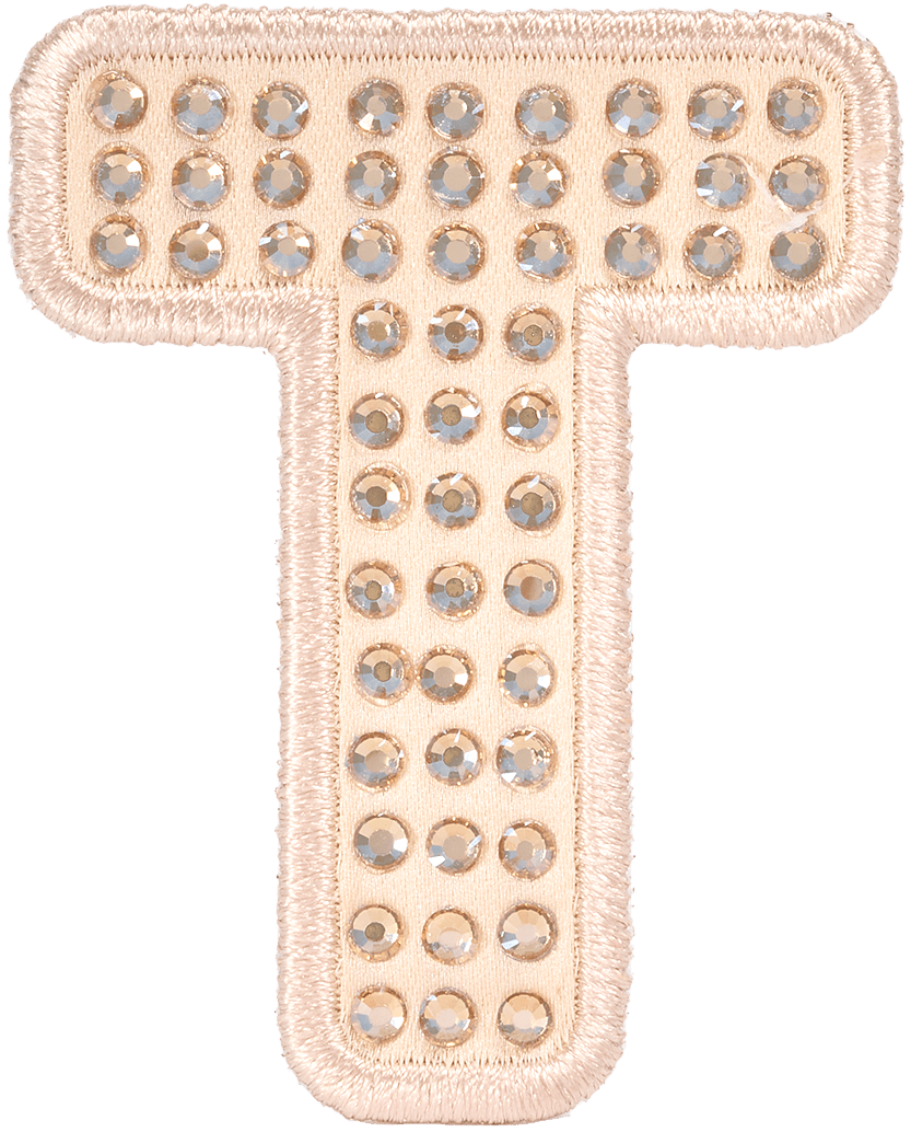 Sand Sparkle Letter Patch