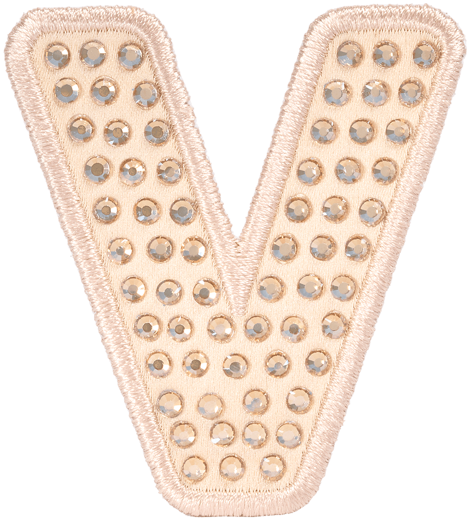 Sand Sparkle Letter Patch