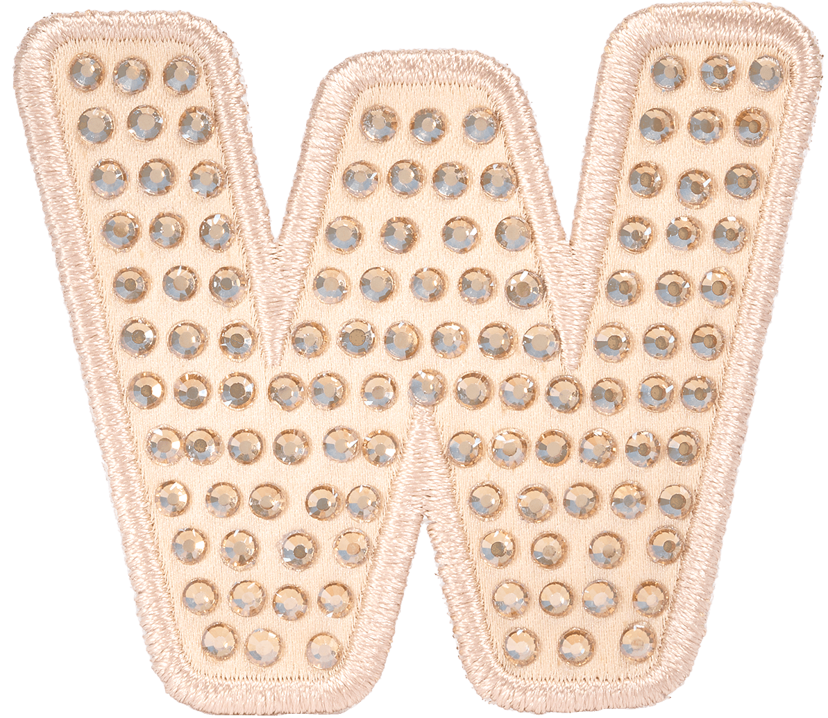 Sand Sparkle Letter Patch