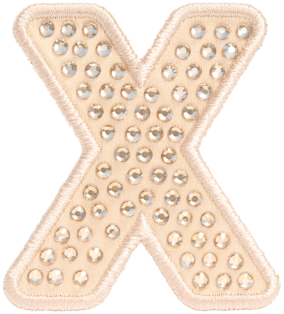 Sand Sparkle Letter Patch