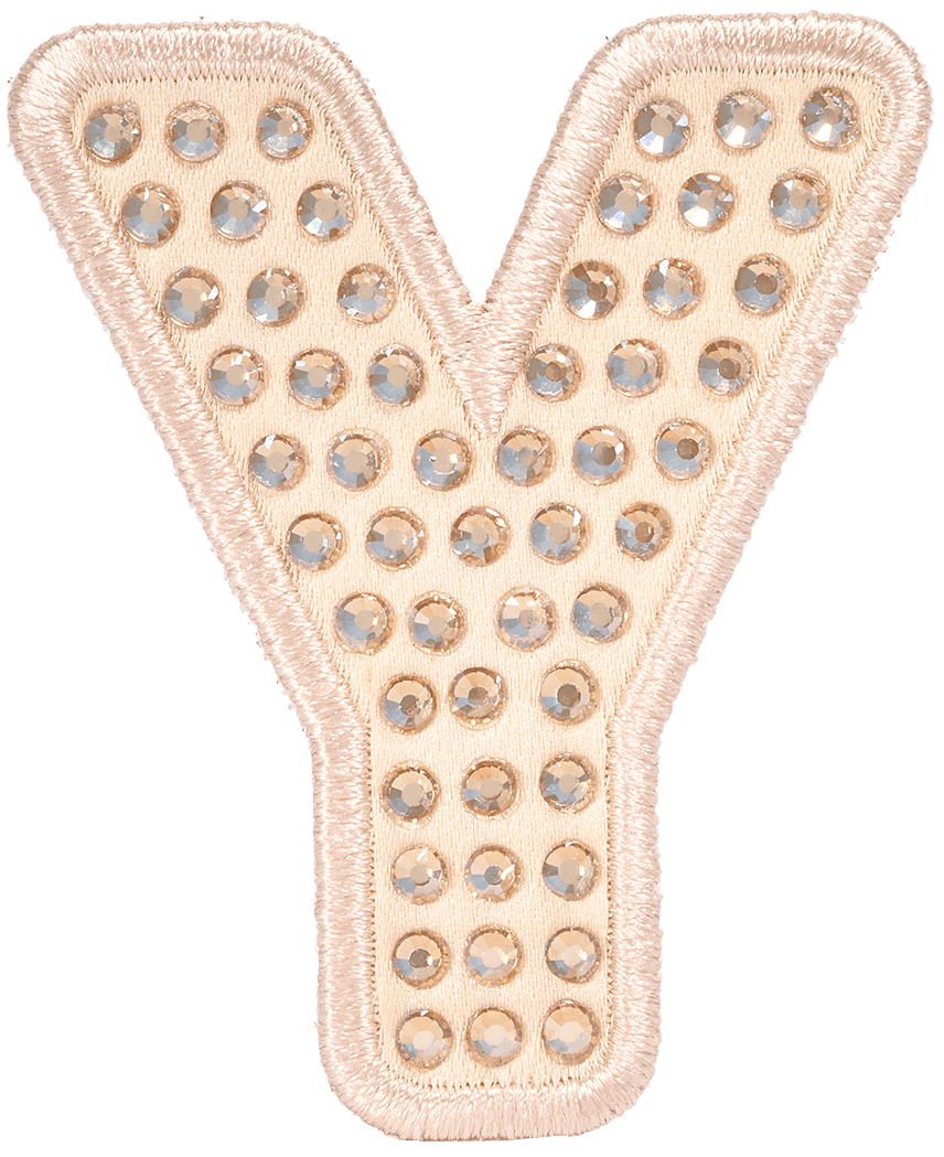 Sand Sparkle Letter Patch