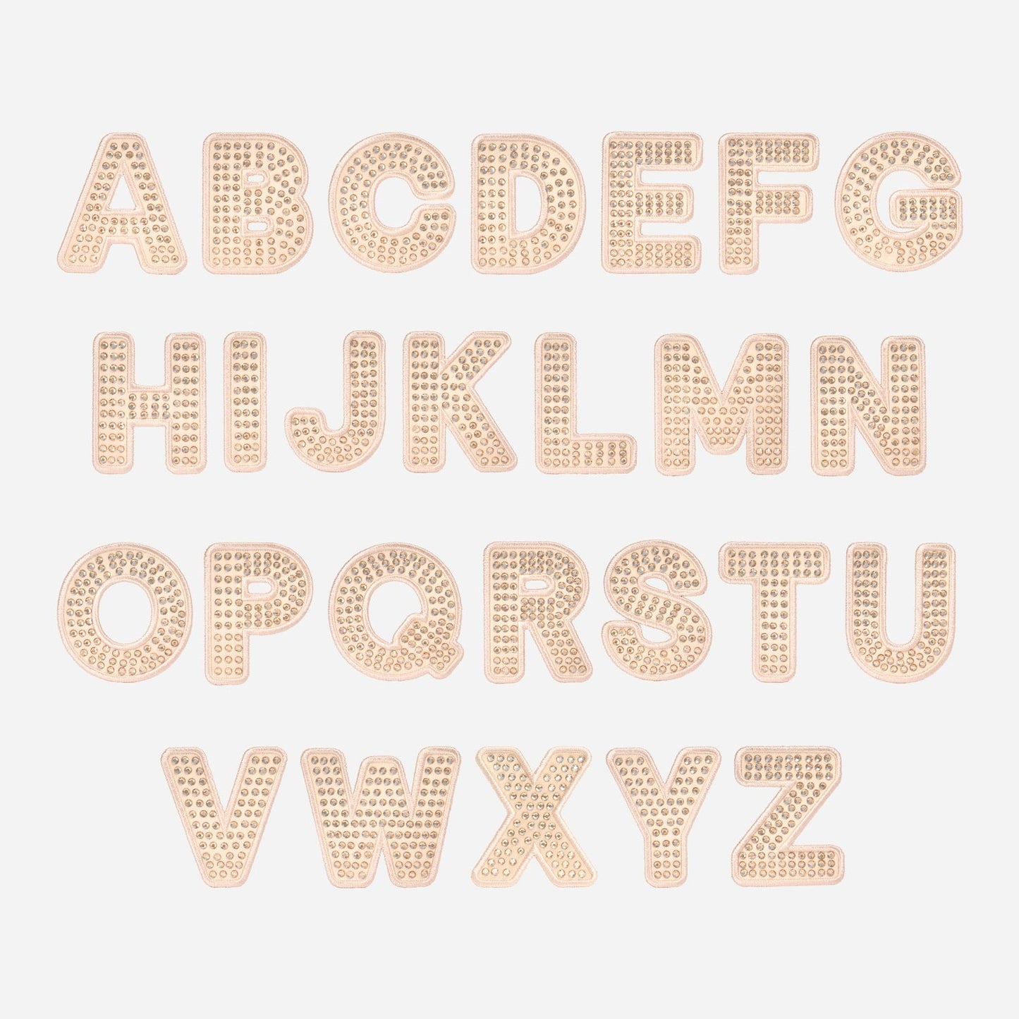 Sand Sparkle Letter Patch