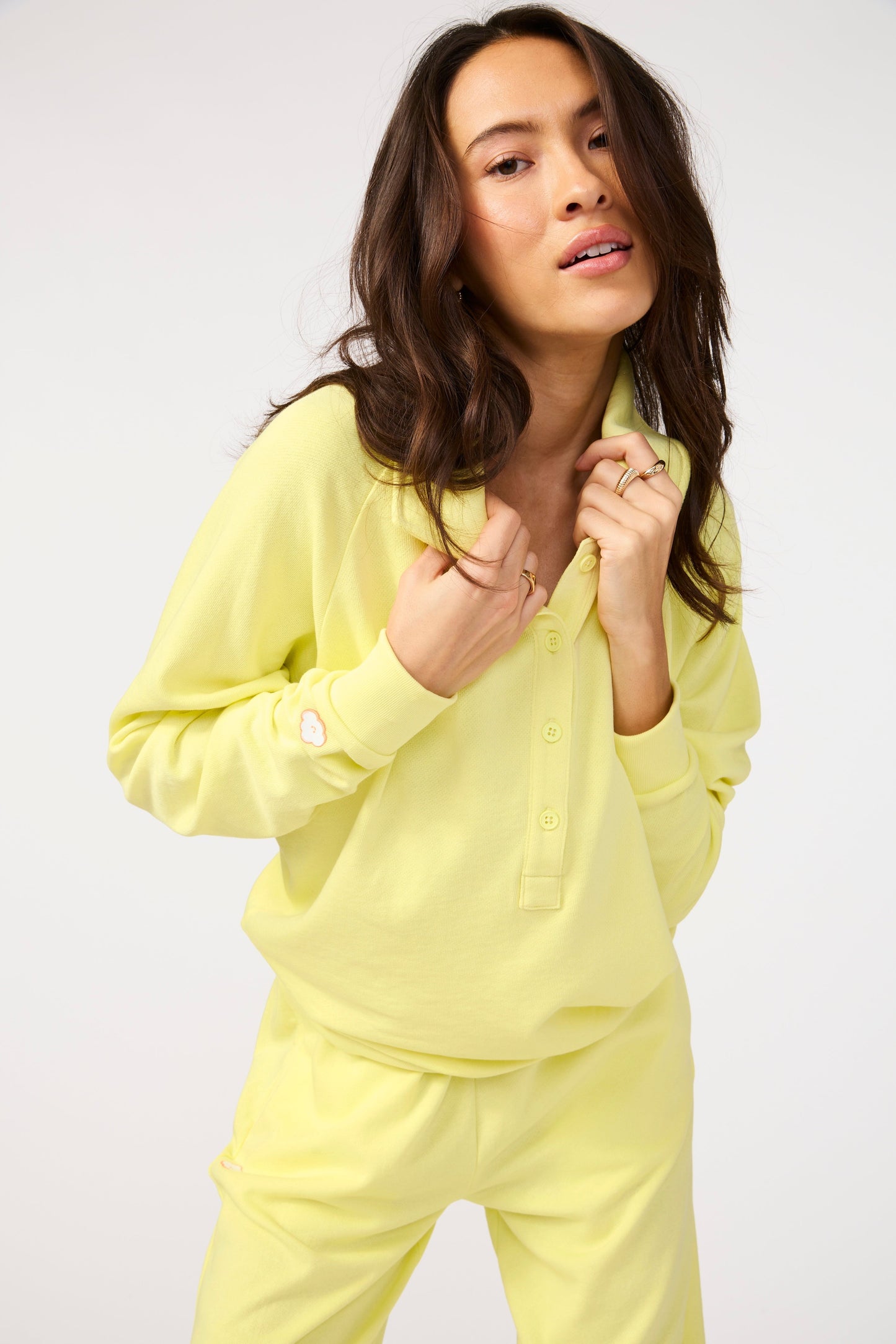 The French Terry Oversized Henley