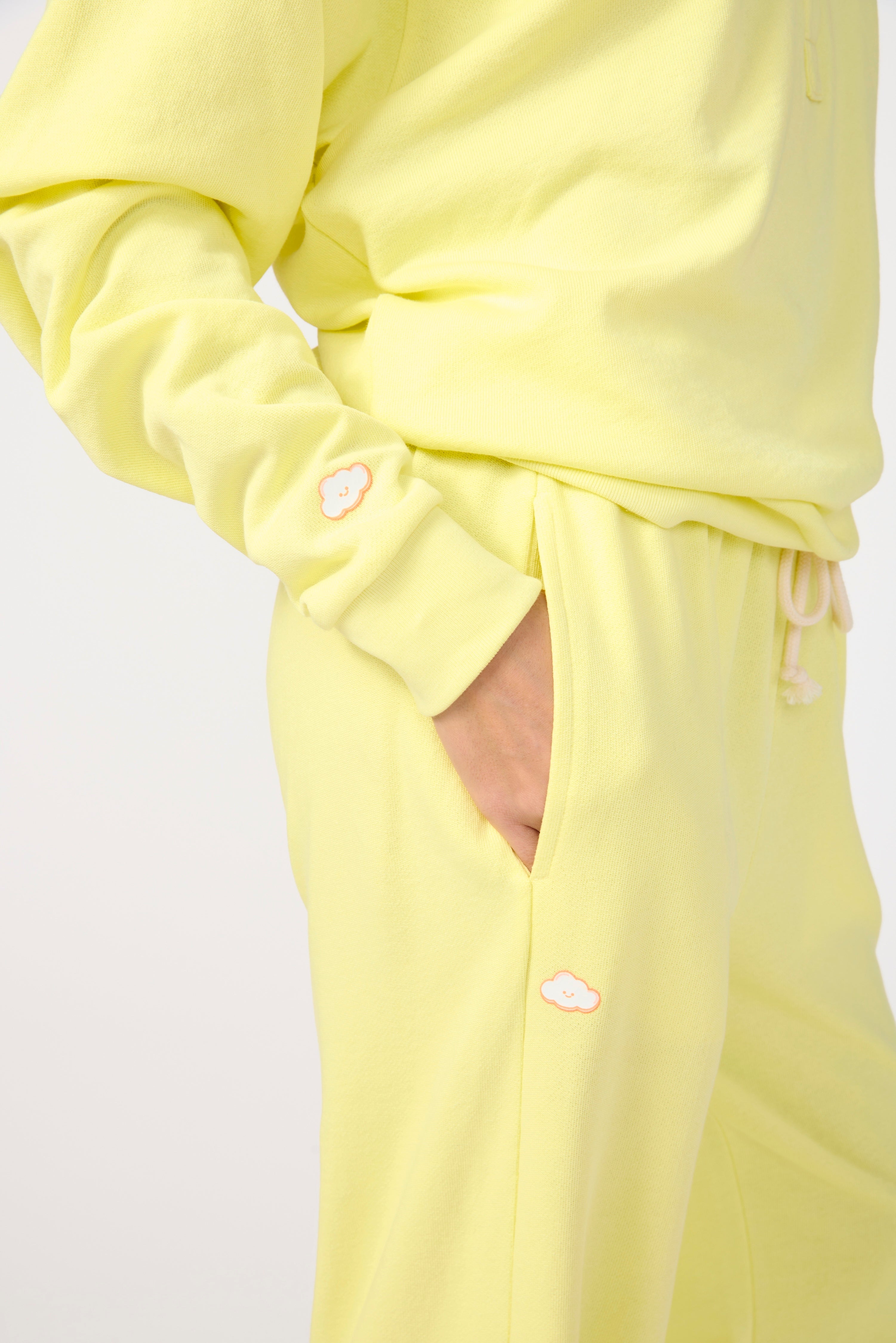 The French Terry Straight Leg Pant