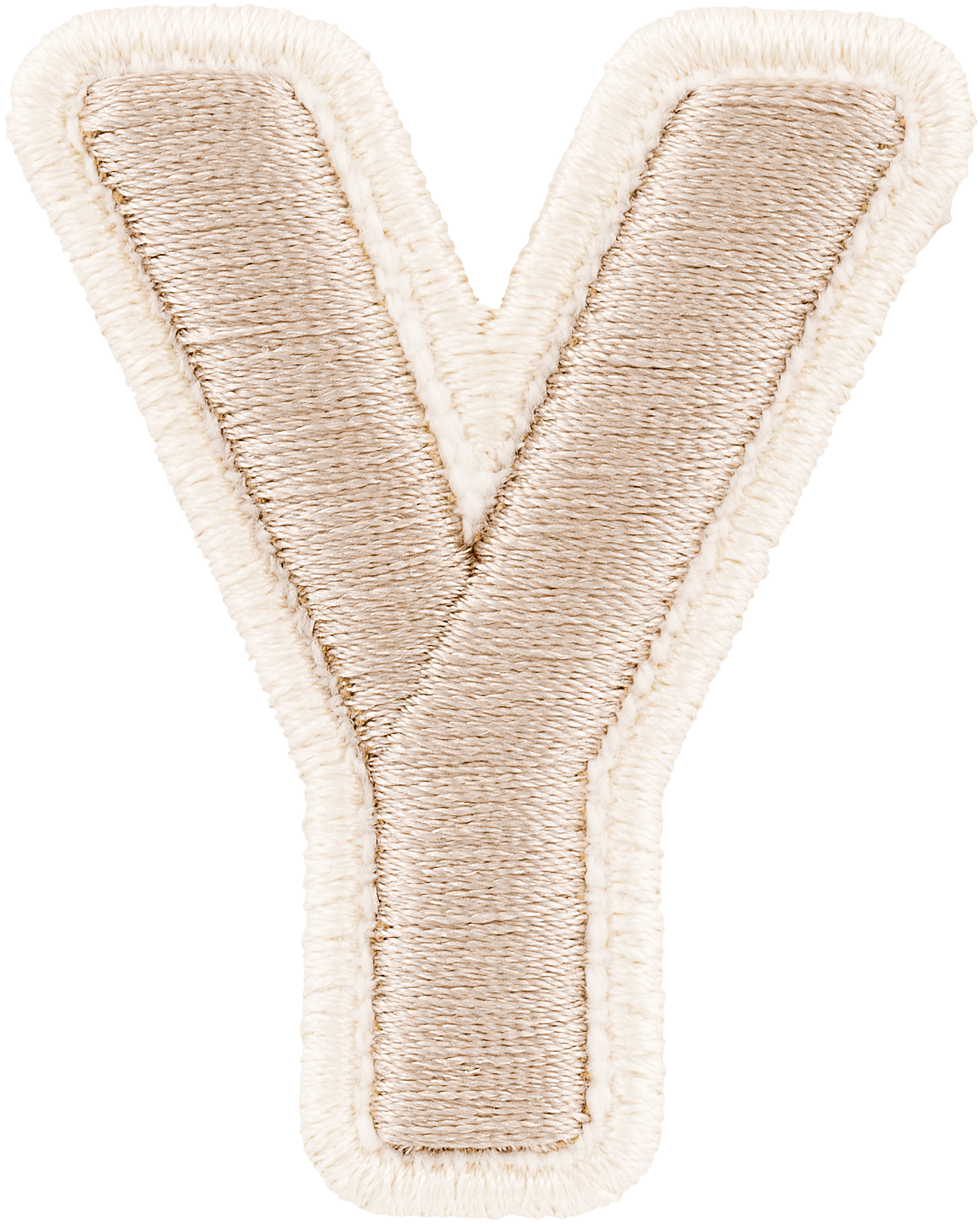 Sand Rolled Embroidery Letter Patch