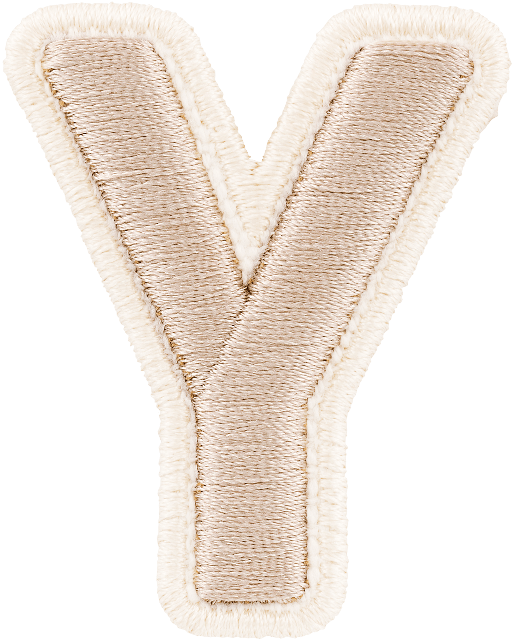 Sand Rolled Embroidery Letter Patch