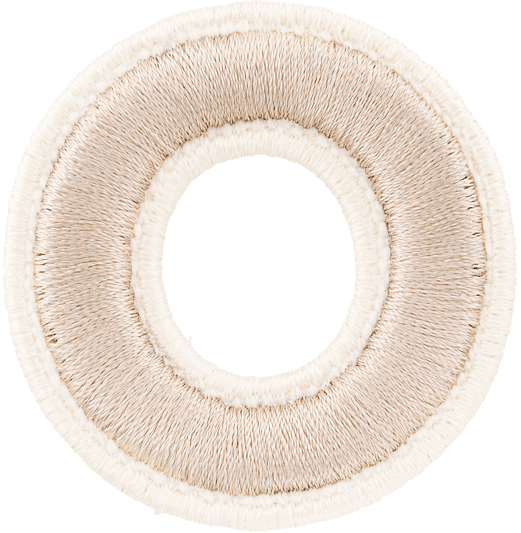 Sand Rolled Embroidery Letter Patch