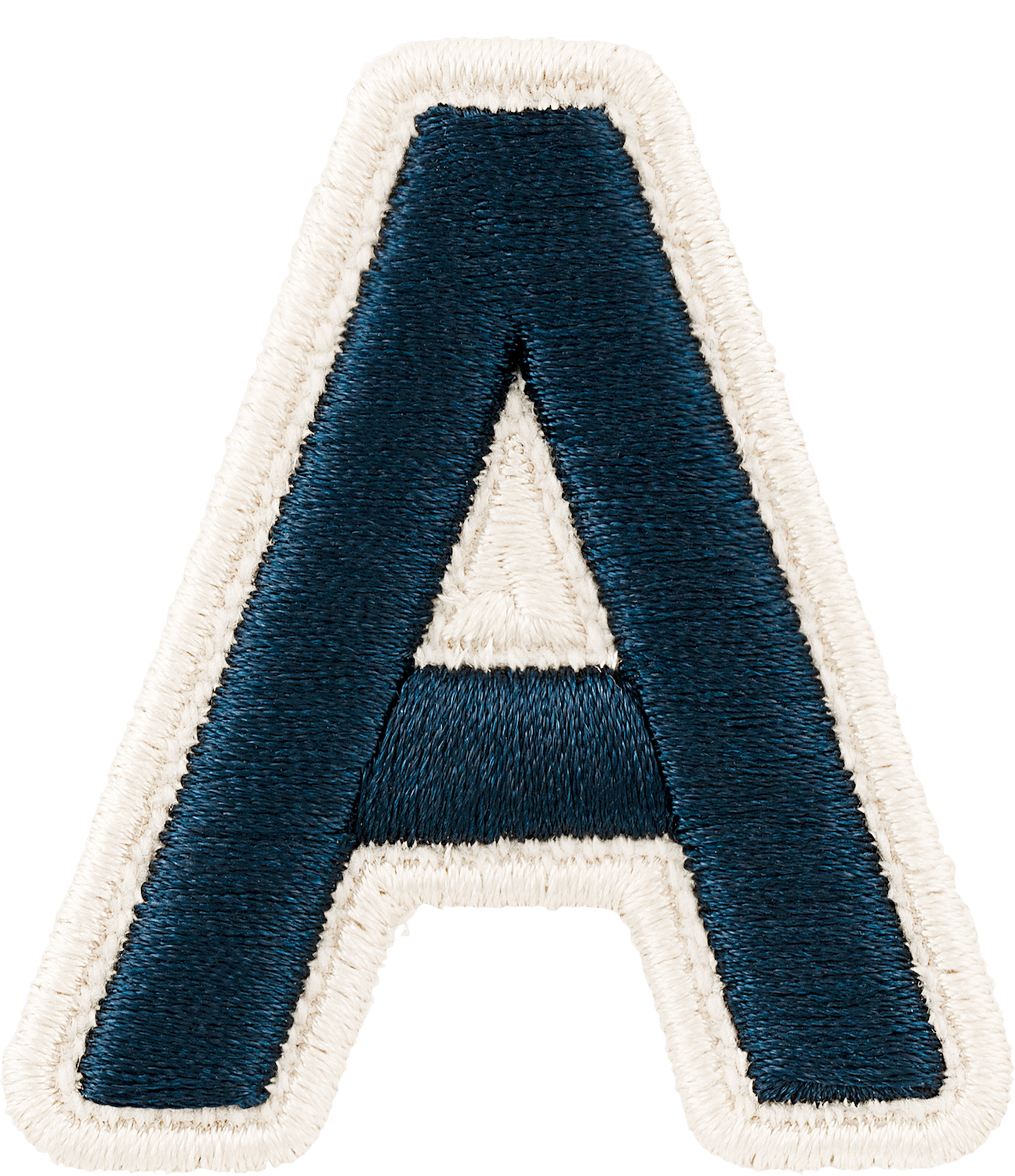 Sapphire Rolled Embroidery Letter Patch
