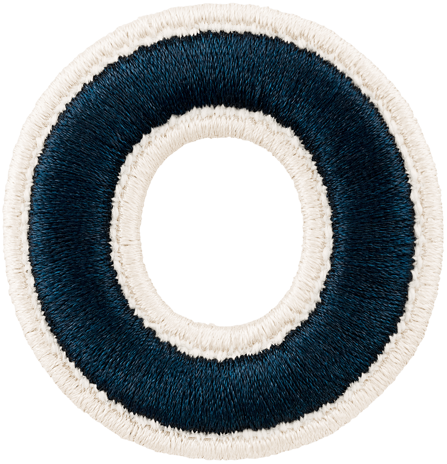 Sapphire Rolled Embroidery Letter Patch
