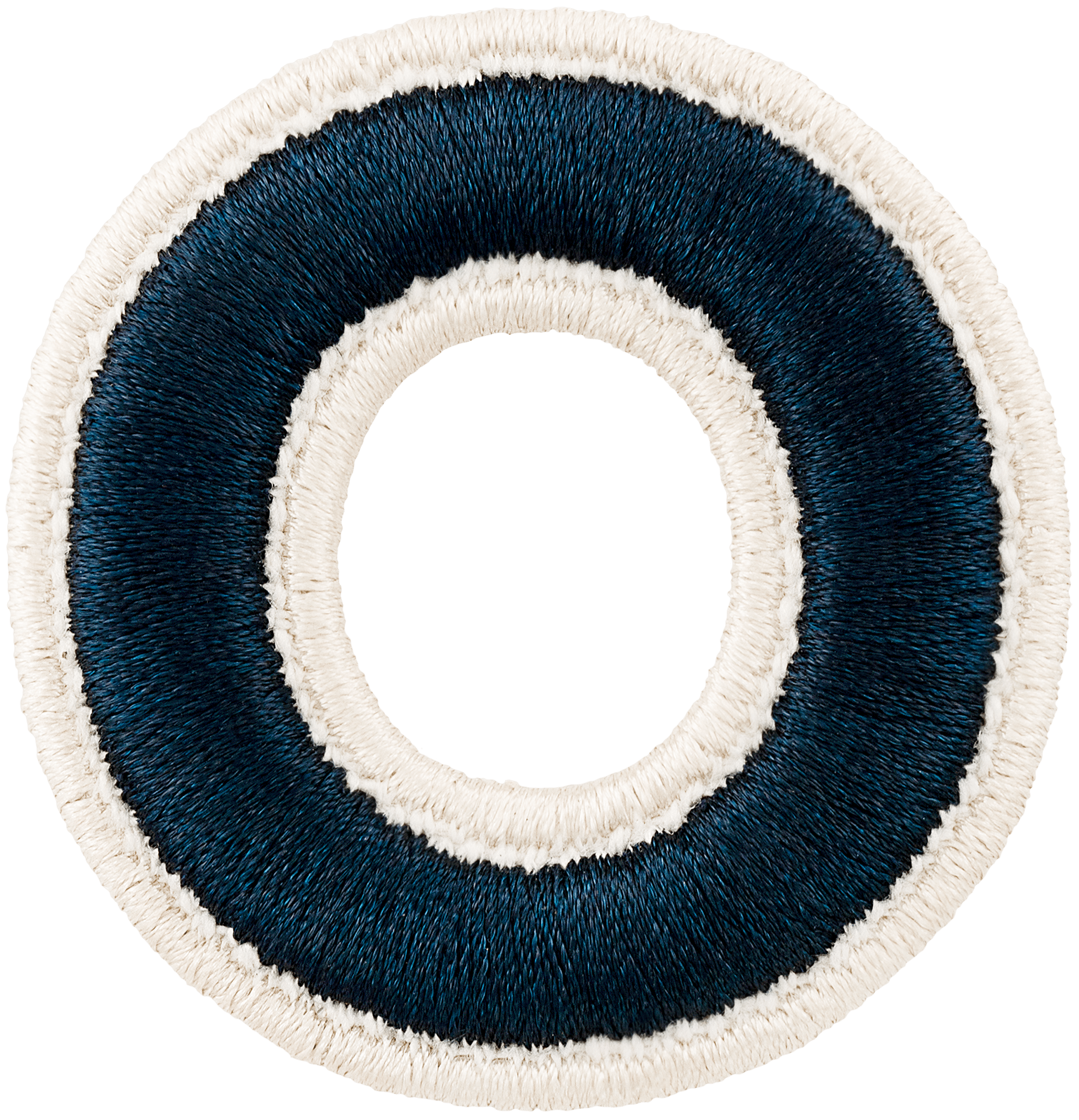 Sapphire Rolled Embroidery Letter Patch