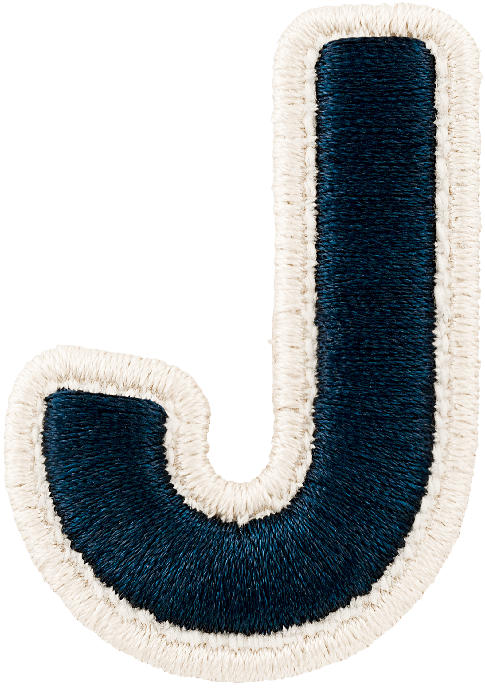 Sapphire Rolled Embroidery Letter Patch