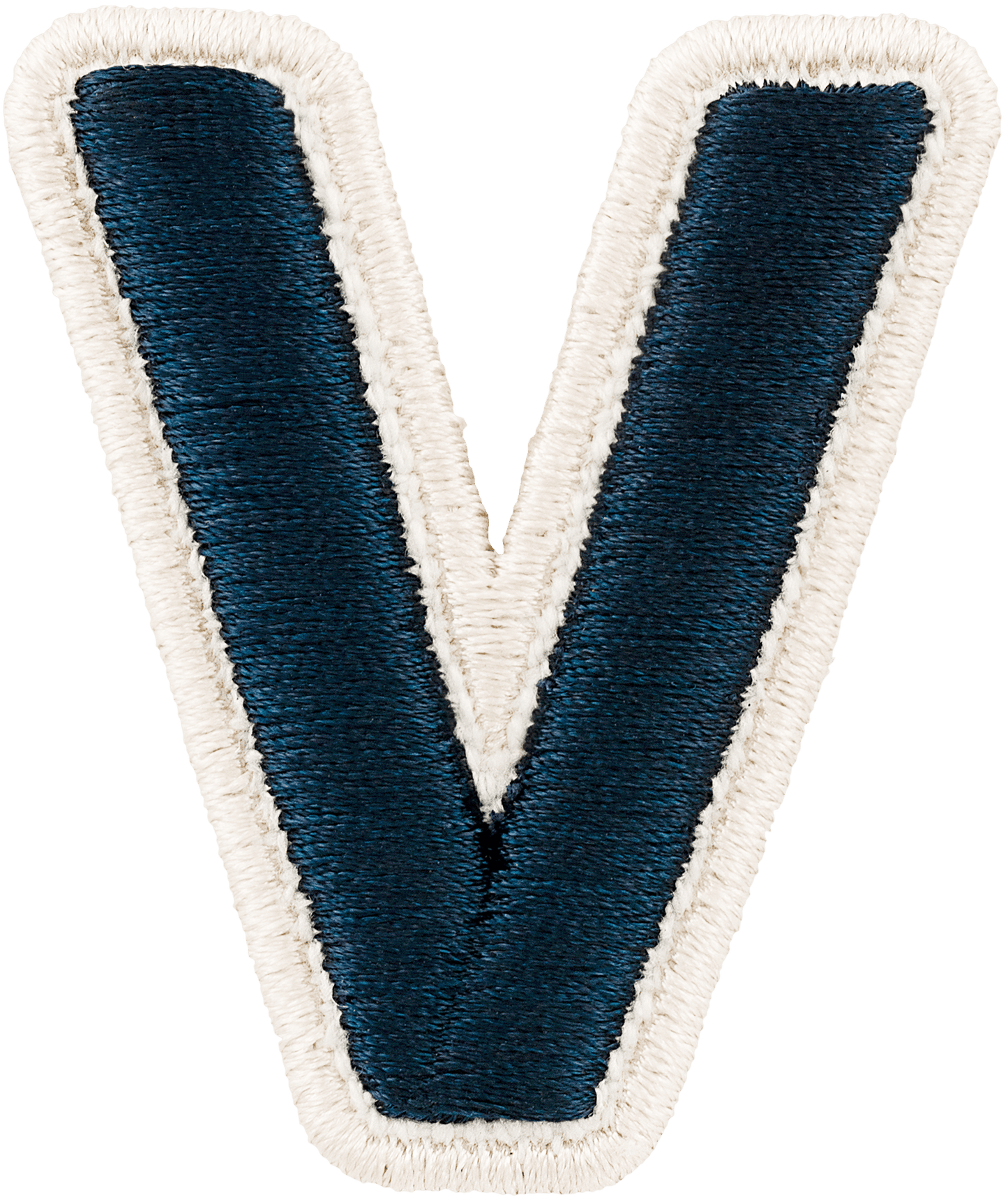 Sapphire Rolled Embroidery Letter Patch