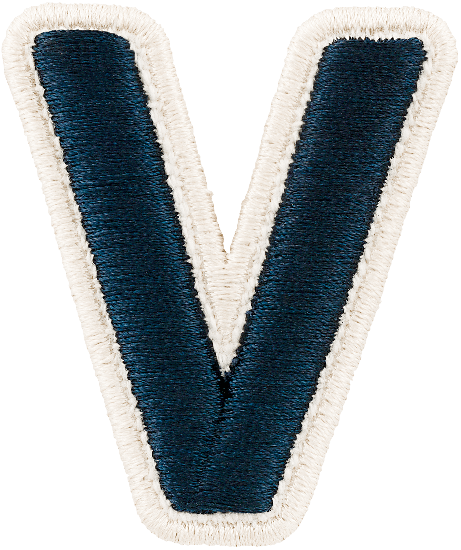 Sapphire Rolled Embroidery Letter Patch