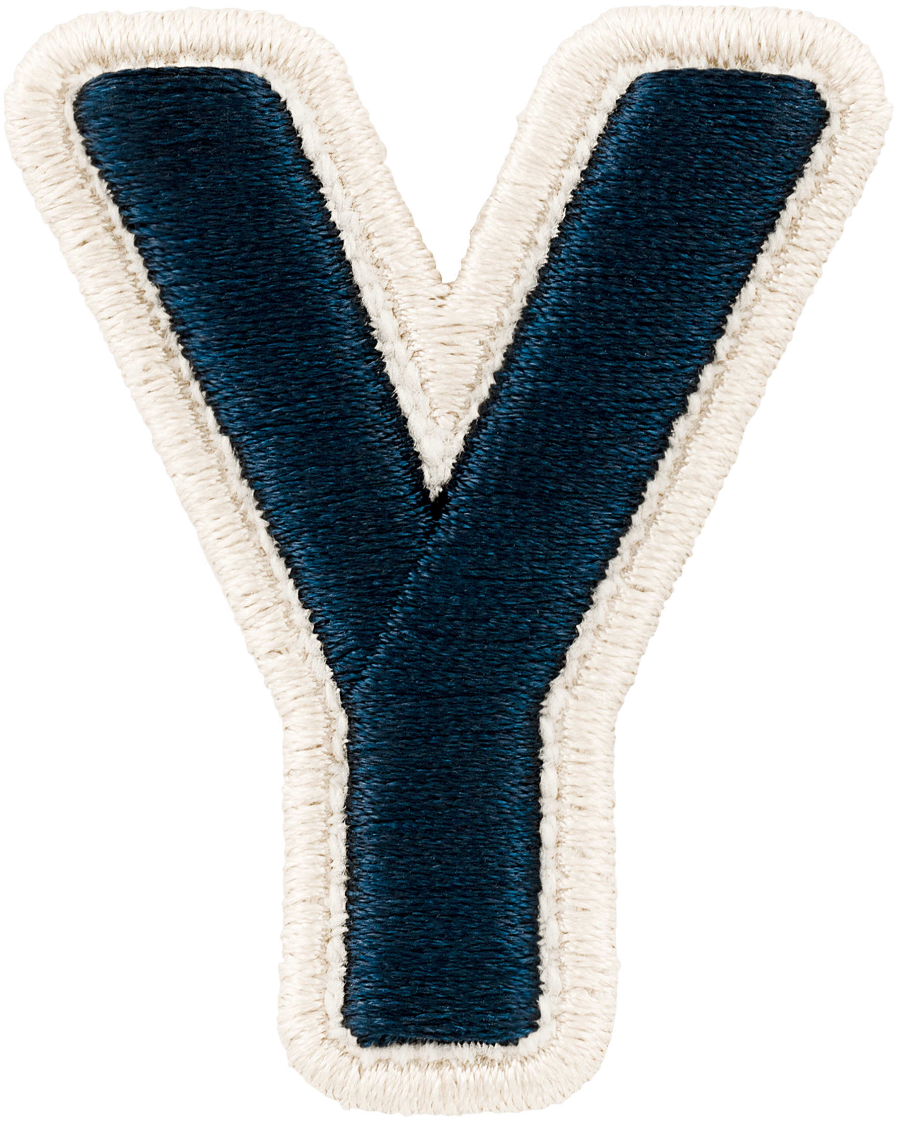 Sapphire Rolled Embroidery Letter Patch